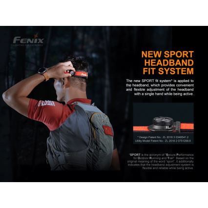 Fenix HL18RTRAIL - Акумуляторний налобний LED ліхтар LED/3xAAA IP66