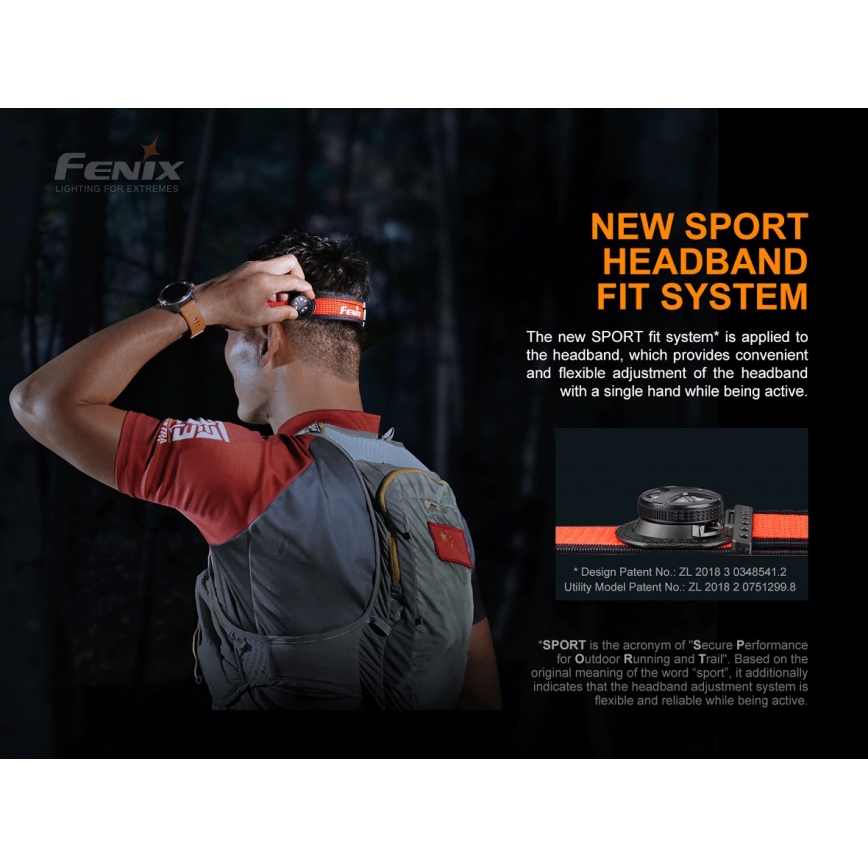 Fenix HL18RTRAIL - Акумуляторний налобний LED ліхтар LED/3xAAA IP66