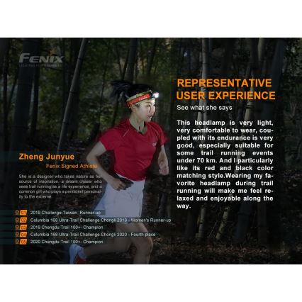 Fenix HL18RTRAIL - Светодиодный аккумуляторный налобный фонарь LED/3xAAA IP66