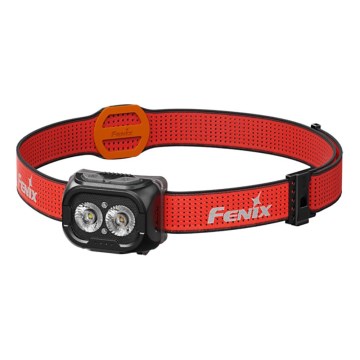 Fenix HL18RTV20BLC - LED Акумуляторний налобний ліхтар з регулюванням яскравості LED/USB IP66 800 лм 160 год. чорний/помаранчевий