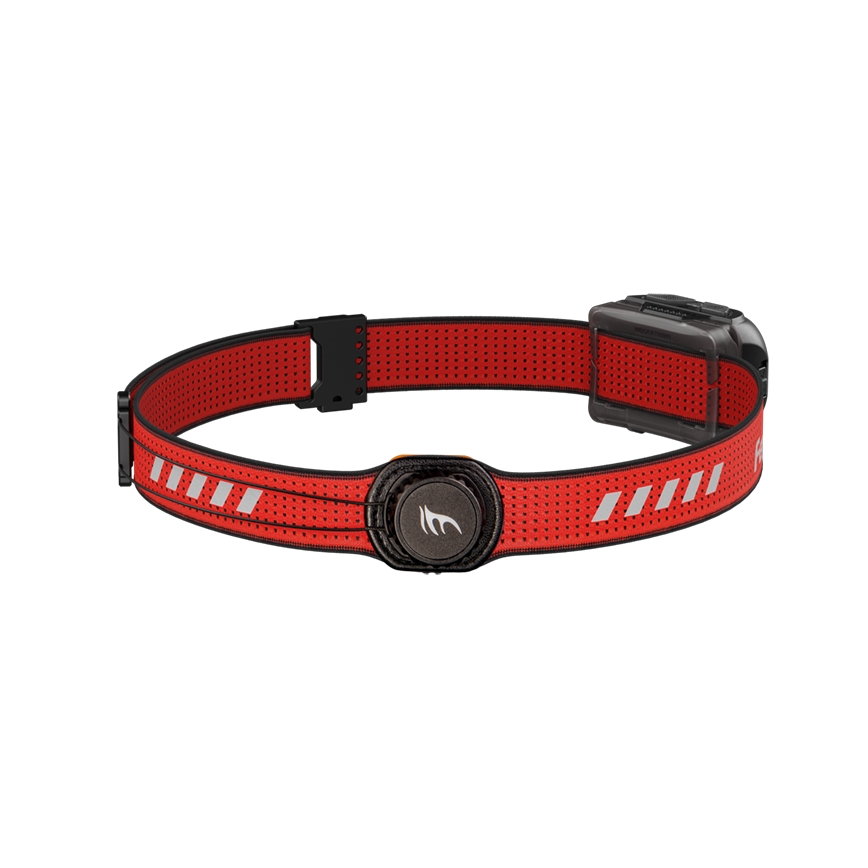 Fenix HL18RTV20BLC - Светодиодный аккумуляторный налобный фонарь с регулированием яркости LED/USB/3xAAA IP66 800 лм 160 ч 1900 mAh черный/оранжевый