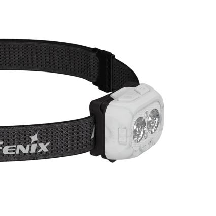 Fenix HL18RTV20WHT - Светодиодный аккумуляторный налобный фонарь с регулированием яркости LED/USB IP66 800 блестящий 160 ч белый/черный