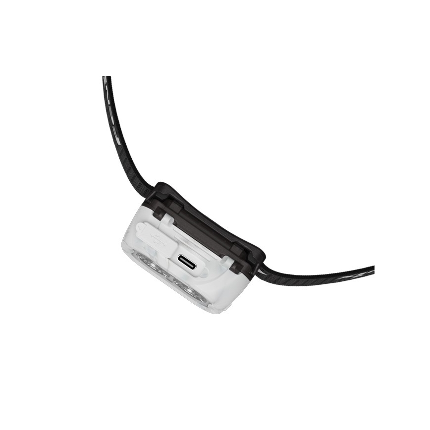 Fenix HL18RTV20WHT - Светодиодный аккумуляторный налобный фонарь с регулированием яркости LED/USB IP66 800 блестящий 160 ч белый/черный