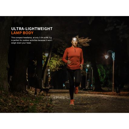 Fenix HM23V20 - LED Налобний ліхтар з регулюванням яскравості LED/1xAA IP68 300 lm 100 h