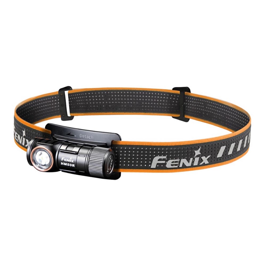Fenix HM50RV20 - Светодиодный аккумуляторный налобный фонарь 3xLED/USB/1xCR123A IP68 700 блестящий 120 ч 700 mAh