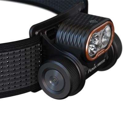 Fenix HM55RABL - диммируемый перезаряжаемый налобный фонарь LED/USB/1xCR123A 1600 mAh IP68 1200 lm 141,2 ч, чёрный
