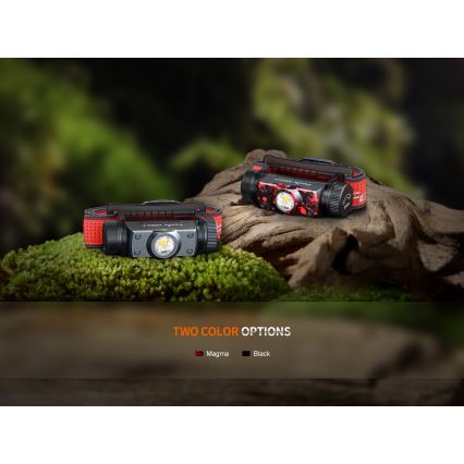 Fenix HM62TMGM - LED Акумуляторний налобний ліхтар з регулюванням яскравості LED/USB IP68 1200 лм 280 год. 3400 mAh