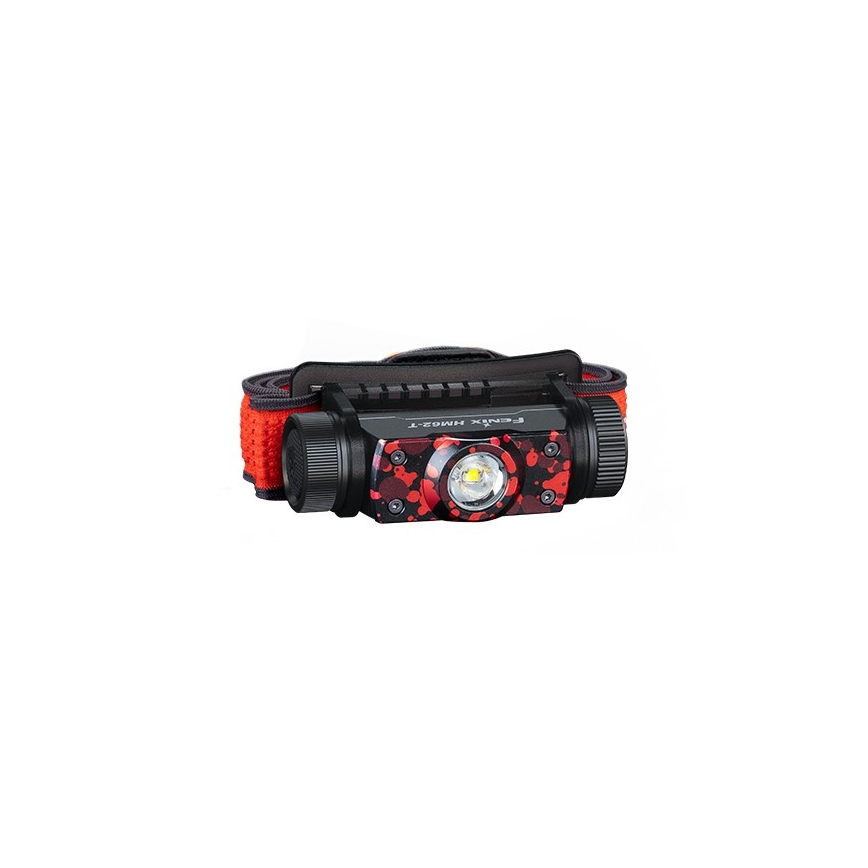 Fenix HM62TMGM - Светодиодный аккумуляторный налобный фонарь с регулированием яркости LED/USB IP68 1200 блестящий 280 ч 3400 mAh