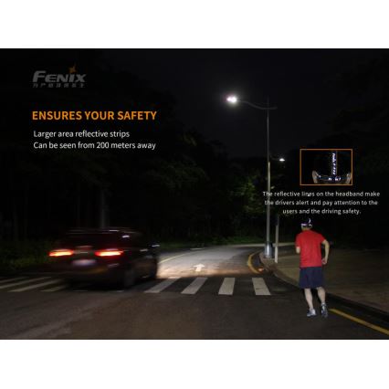 Fenix HM65R - Светодиодный аккумуляторный налобный фонарь 2xLED/USB/2xCR123A IP68 1400 блестящий 300 ч 3400 mAh