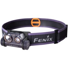 Fenix HM65RDTPRP - Світлодіодний акумуляторний налобний ліхтар LED/USB IP68 1500 лм 300 г фіолетовий/чорний