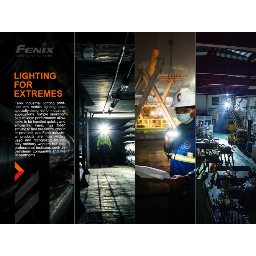 Fenix HM70R - Світлодіодний акумуляторний налобний ліхтар 4xLED/1x21700 IP68 1600 лм 800 год 5000 mAh
