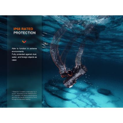Fenix HM71R - Світлодіодний акумуляторний налобний ліхтар LED/USB IP68 2700 лм 400 год. 5000 mAh