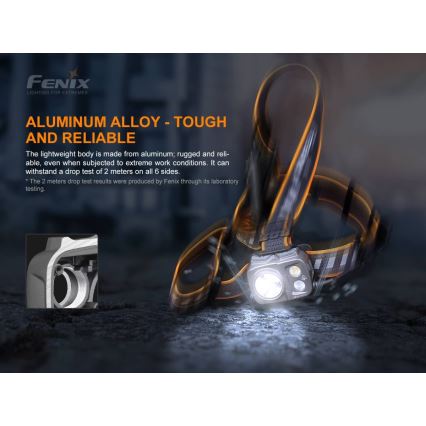 Fenix HP25RV20 - Акумуляторний налобний LED ліхтар з регулюванням яскравості 3xLED/1x21700 IP66 1600 lm 800 h