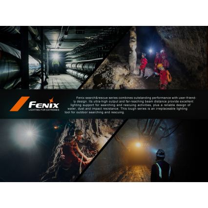 Fenix HP35R - налобний ліхтар LED з регульованою яскравістю, USB-заряджуваний, 5000 mAh, IP66, 4000 лм, 500 год, чорний