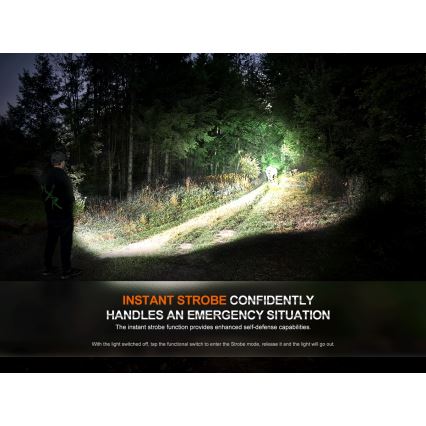 Fenix HT18R - LED Акумуляторний ліхтарик з регулюванням яскравості LED/1x21700 IP68 2800 лм 42 год. 5000 mAh