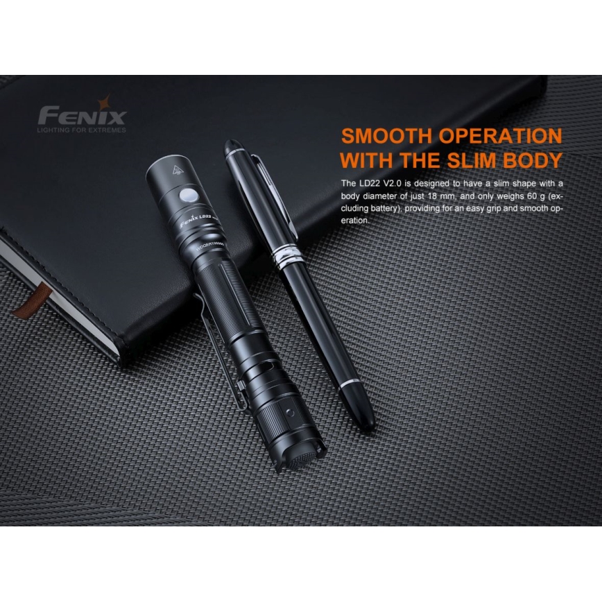 Fenix LD22V20 - Светодиодный аккумуляторный фонарик LED/USB IP66 800 lm 220 часов