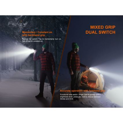 Fenix LD22V20 - Светодиодный аккумуляторный фонарик LED/USB IP66 800 lm 220 часов