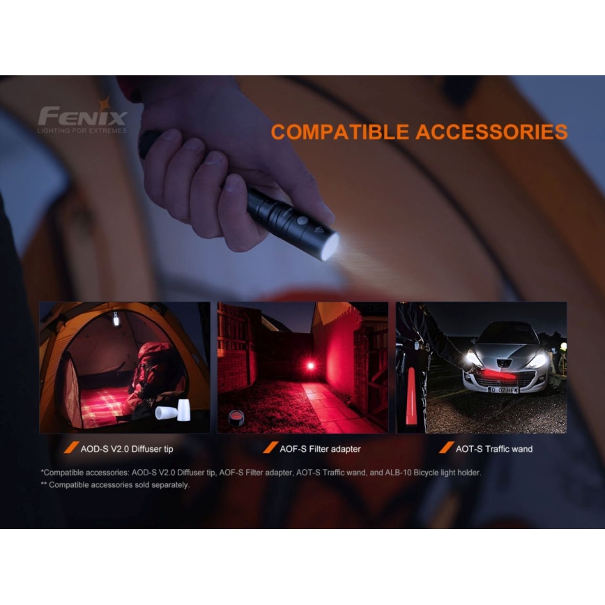 Fenix LD22V20 - Светодиодный аккумуляторный фонарик LED/USB IP66 800 lm 220 часов