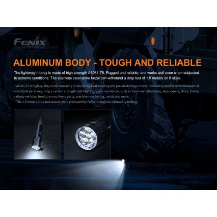 Fenix LR35R - Светодиодный аккумуляторный фонарь 6xLED/2x21700 IP68