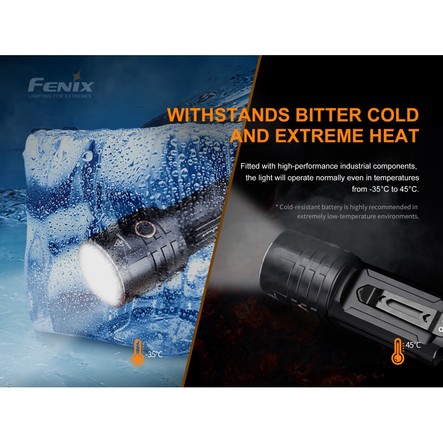 Fenix LR35R - Светодиодный аккумуляторный фонарь 6xLED/2x21700 IP68