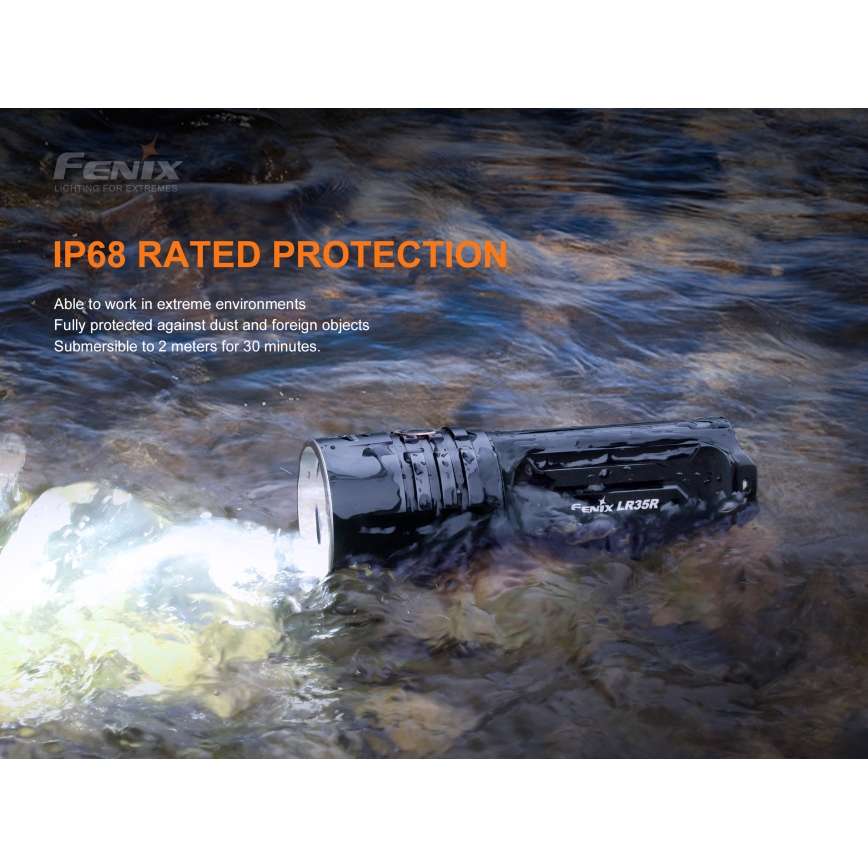 Fenix LR35R - Светодиодный аккумуляторный фонарь 6xLED/2x21700 IP68