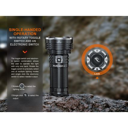 Fenix LR40RV20 - Світлодіодний акумуляторний ліхтарик LED/USB IP68 15000 лм 177 год. 5000 mAh