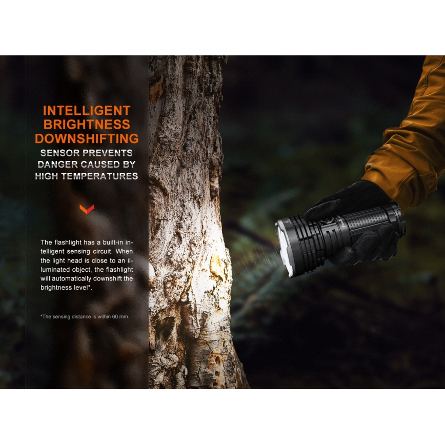 Fenix LR40RV20 - Світлодіодний акумуляторний ліхтарик LED/USB IP68 15000 лм 177 год. 5000 mAh