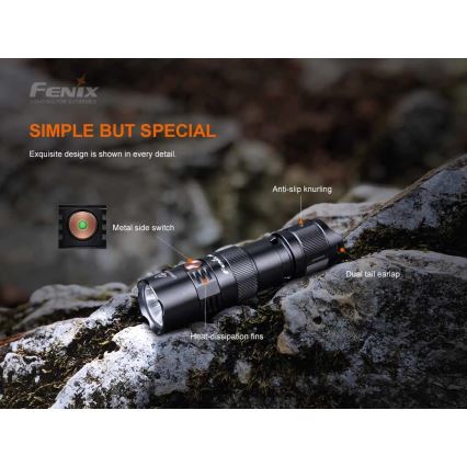 Fenix PD25R - Світлодіодний акумуляторний ліхтарик LED/USB/1xCR123A IP68 800 лм 70 год. 700 mAh
