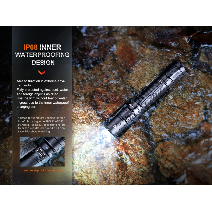Fenix PD35R - Светодиодный аккумуляторный фонарик LED/USB IP68 1700 лм 100 ч