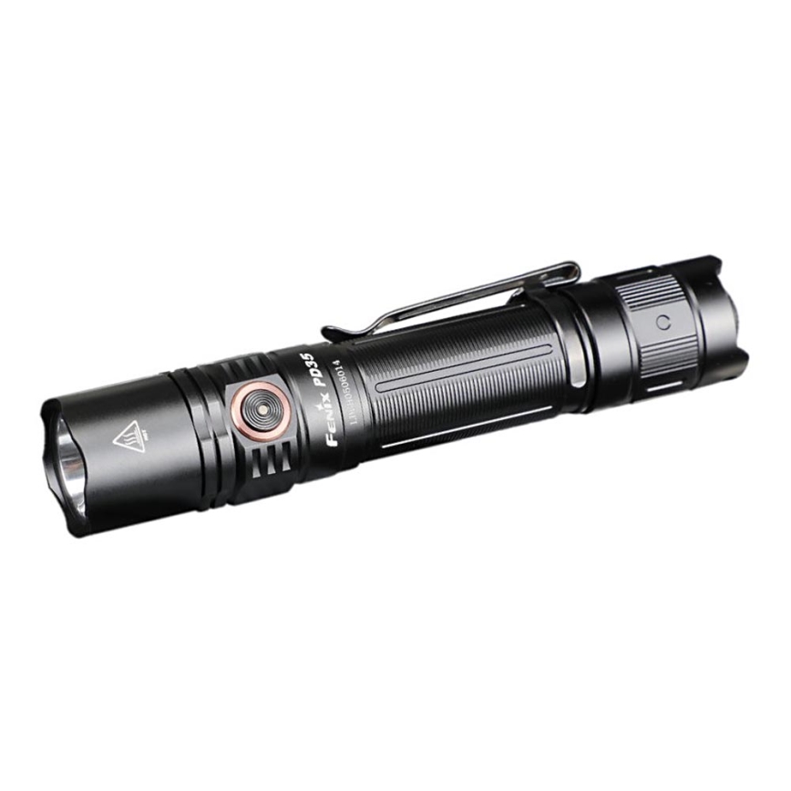 Fenix PD35V30 - Светодиодный аккумуляторный фонарь LED/USB/2xCR123A IP68 1700 блестящий 230 ч 2600 mAh