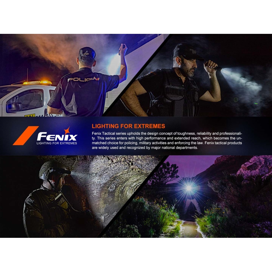 Fenix PD36RACE - регульований перезаряджуваний ліхтар LED/USB 5000 mAh IP68 3000 lm 63,45 год чорний