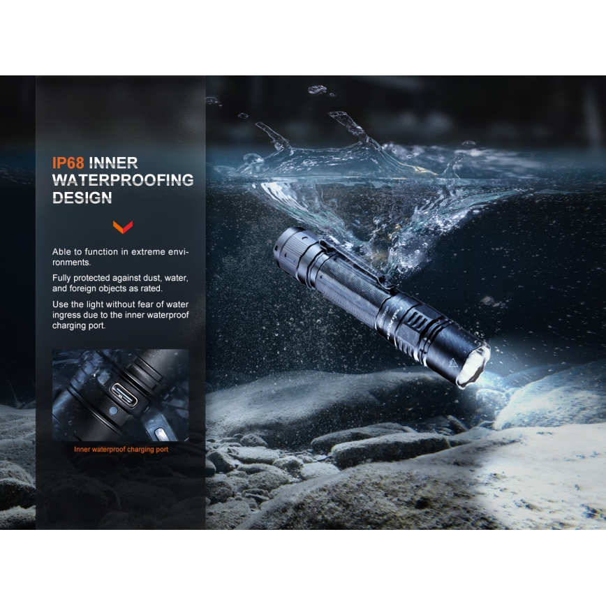 Fenix PD36RPRO - LED Тактичний акумуляторний ліхтарик LED/USB IP68 2800 лм 42 год. 5000 mAh