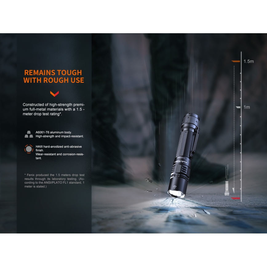 Fenix PD36RPRO - Светодиодный тактический аккумуляторный фонарик LED/USB IP68 2800 лм 42 ч 5000 mAh