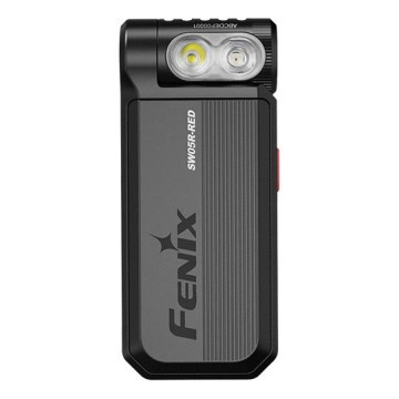Fenix SW05RREDBLC - LED Акумуляторний ліхтарик з регулюванням яскравості LED/USB IPX6 150 лм 49 год чорний