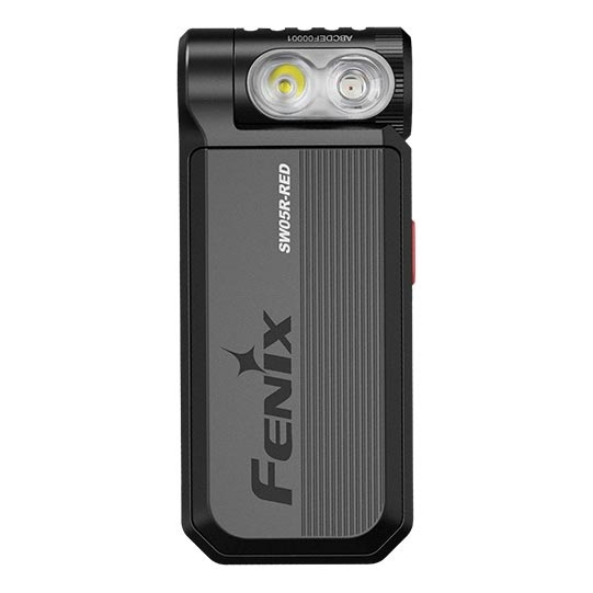 Fenix SW05RREDBLC - LED Акумуляторний ліхтарик з регулюванням яскравості LED/USB IPX6 150 лм 49 год чорний