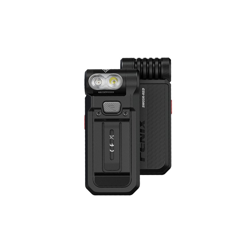 Fenix SW05RREDBLC - LED Акумуляторний ліхтарик з регулюванням яскравості LED/USB IPX6 150 лм 49 год чорний