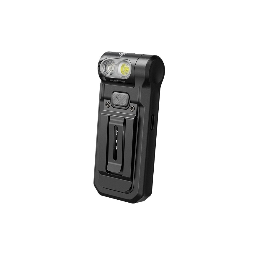 Fenix SW05RREDBLC - Светодиодный аккумуляторный налобный фонарь с регулированием яркости LED/USB IPX6 150 лм 49 ч 700 mAh черный