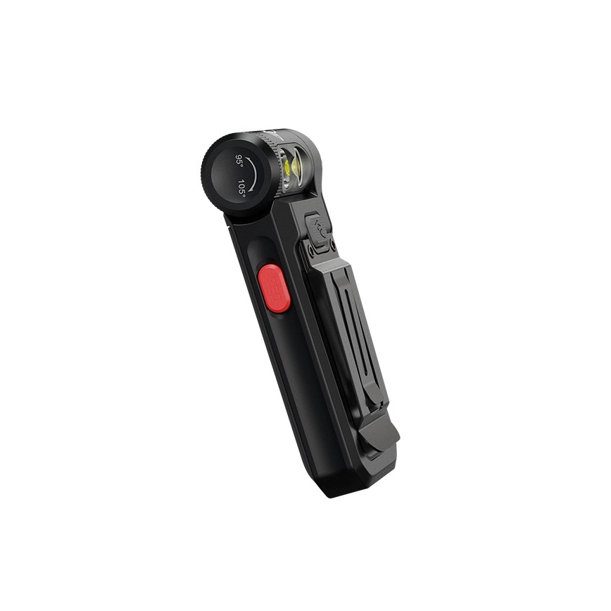 Fenix SW05RREDBLC - Светодиодный аккумуляторный налобный фонарь с регулированием яркости LED/USB IPX6 150 лм 49 ч 700 mAh черный