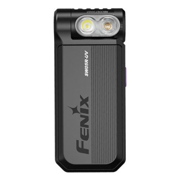 Fenix SW05RUVBLC - LED Акумуляторний ліхтарик з регулюванням яскравості LED/USB IPX6 150 лм 49 год чорний