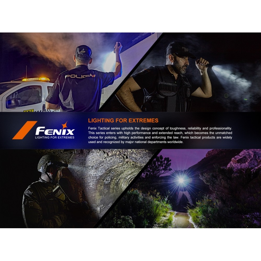 Fenix SW05RUVBLC - LED Акумуляторний ліхтарик з регулюванням яскравості LED/USB IPX6 150 лм 49 год чорний