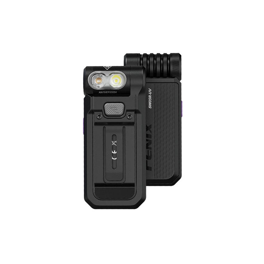 Fenix SW05RUVBLC - LED Акумуляторний ліхтарик з регулюванням яскравості LED/USB IPX6 150 лм 49 год чорний