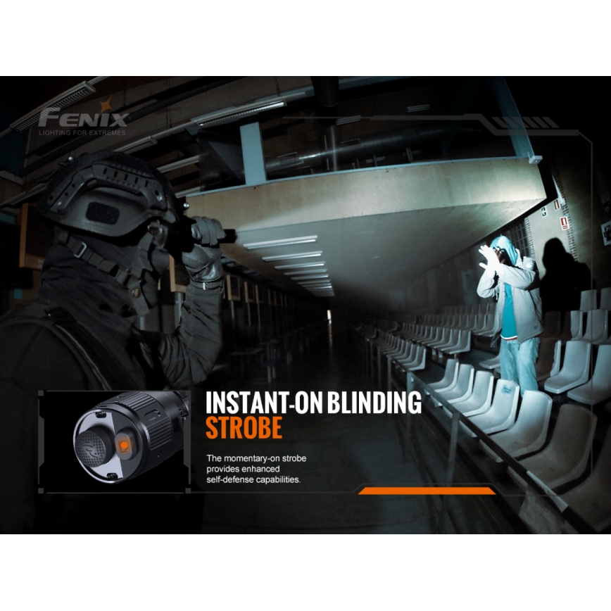Fenix TK20RV20 - Светодиодный тактический аккумуляторный фонарь LED/USB IP68 3000 лм 48 часов