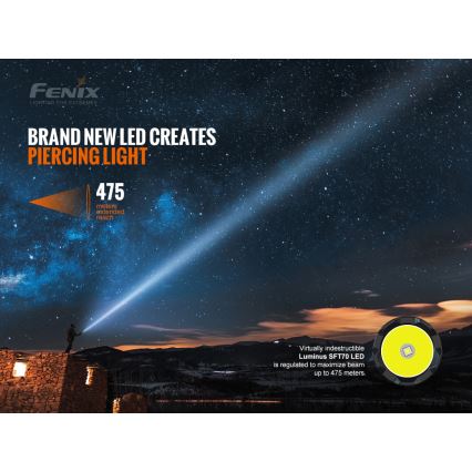 Fenix TK20RV20 - Светодиодный тактический аккумуляторный фонарь LED/USB IP68 3000 лм 48 часов