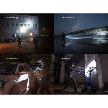 Fenix TK21RBLK - перезаряджуваний LED-ліхтар з регульованою яскравістю, LED/USB, 6000 mAh, IP68, 3600 лм, 72,5 год, чорний