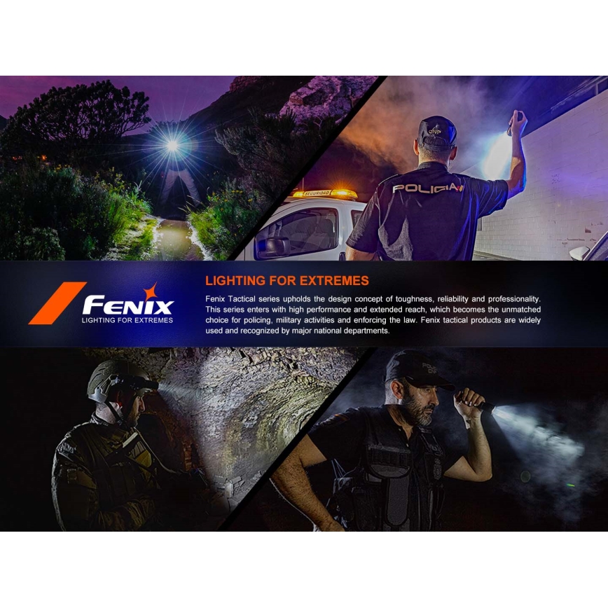 Fenix TK21RBLK - перезаряджуваний LED-ліхтар з регульованою яскравістю, LED/USB, 6000 mAh, IP68, 3600 лм, 72,5 год, чорний