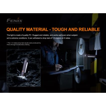 Fenix WT16R - Акумуляторний LED ліхтар 2xLED/USB IP66