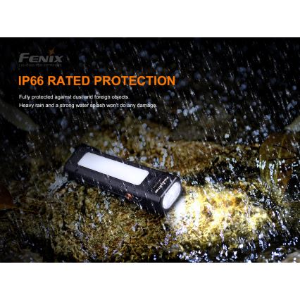 Fenix WT16R - Акумуляторний LED ліхтар 2xLED/USB IP66