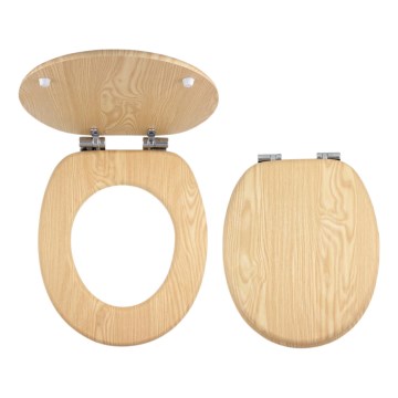 FERRO - Сидіння для унітазу SoftClose MDF/декор ясена