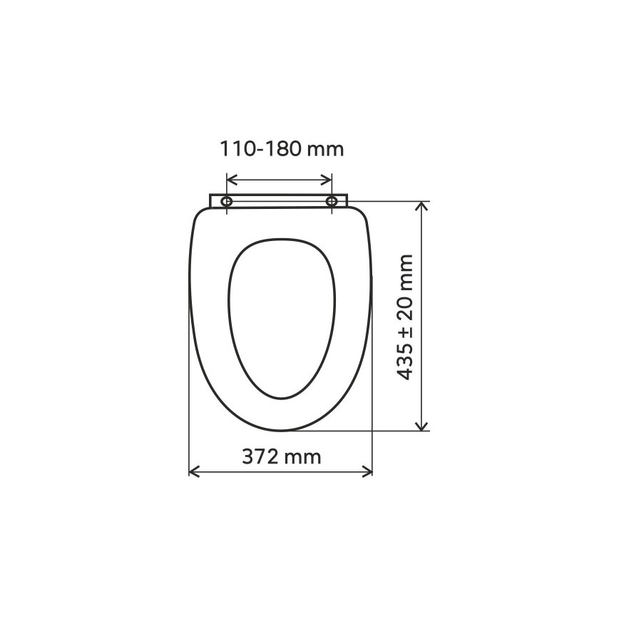 FERRO - Унітазне сидіння MDF/декор ясена