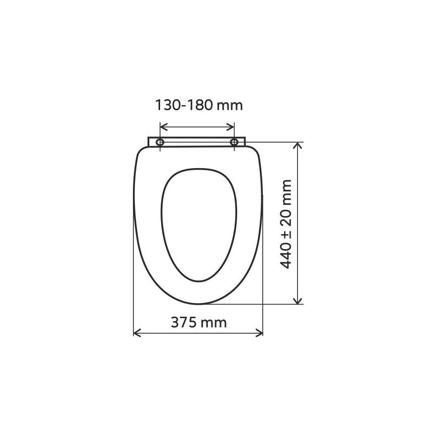 FERRO - унітазне сидіння SoftClose MDF/біле